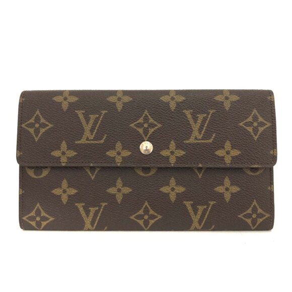 Louis Vuitton Monogram Porte Tresor International Trifold Wallet 80-101225 - Picture 1 of 8